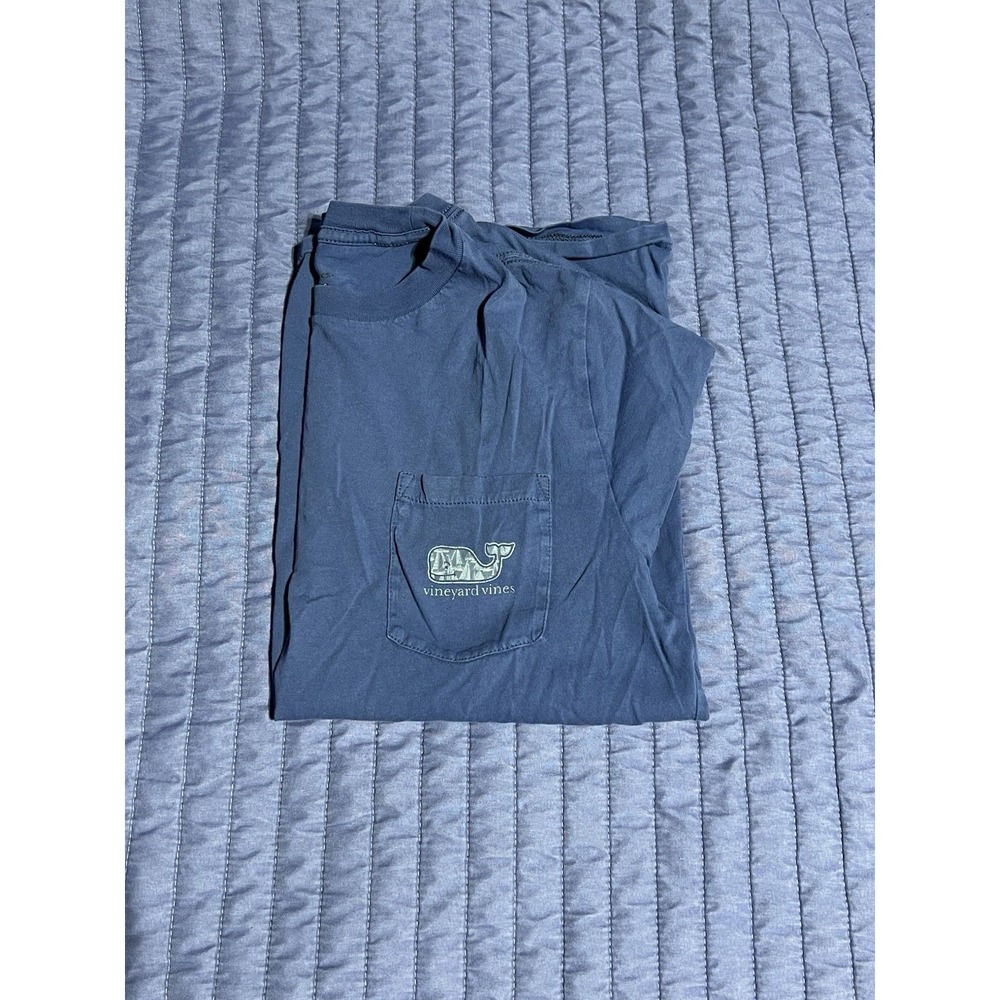 Vineyard Vines Boys Short Sleeve Pocket T-Shirt Lot of 4 Blue Green Size L 16 - Picture 2 of 9